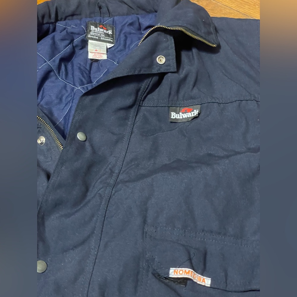 Bulwark Navy Blue Frc Fire Resistant Clothing Jacket … Gem